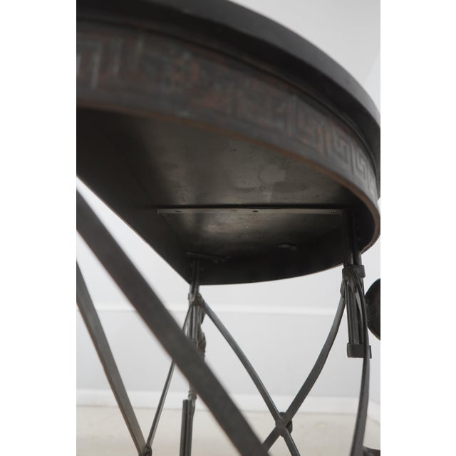 Maitland Smith Bronze Base Marble Top Console Table For Sale - Image 15 of 16