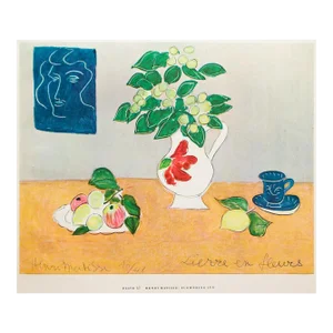1950s After Henri Matisse "Flowering Ivy", First Edition Period Full-Color Print