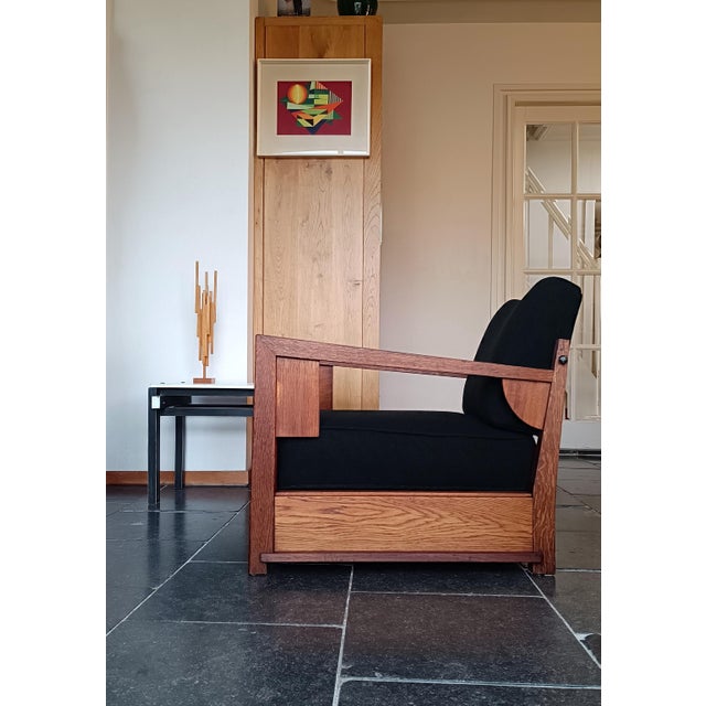 Early Modernist Dutch Easy Chair by Cornelis Van Der Sluys , 1920s For Sale - Image 6 of 14