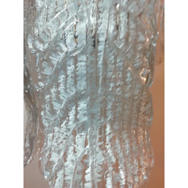 Mid-Century Modern Murano Glass Sheets Pendant Lamp For Sale - Image 11 of 18