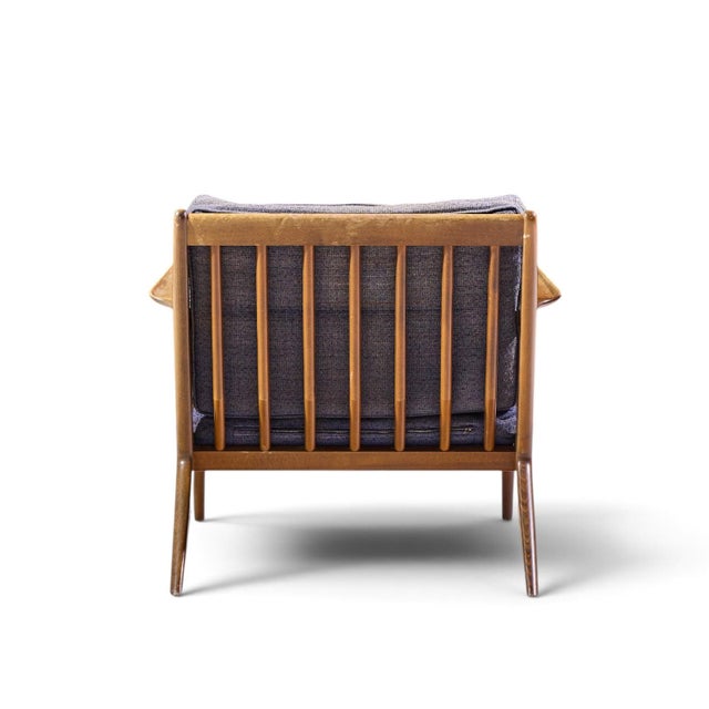 Poul Jensen for Selig Mid Century Walnut Z Lounge Chairs - Pair For Sale - Image 9 of 13