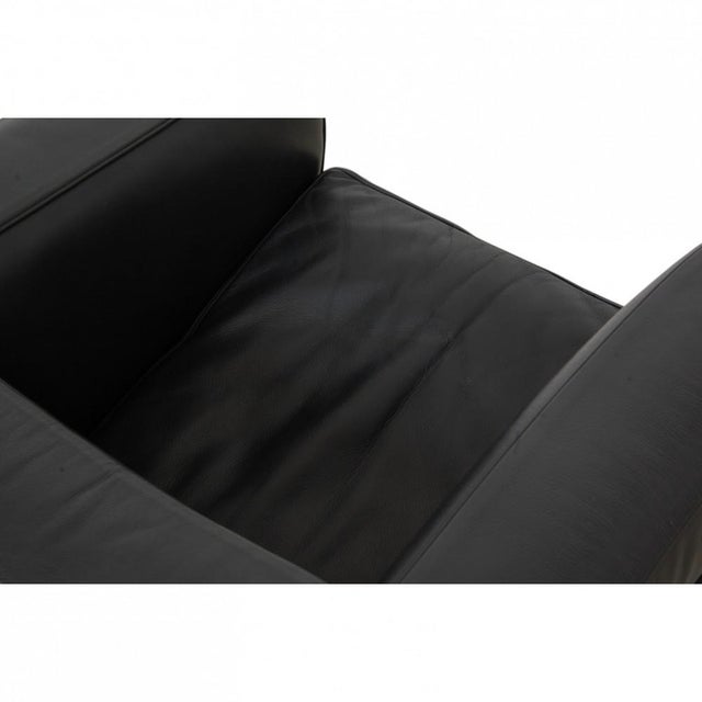 Black Vintage LC 2/1 Club Chair in Black Leather from Le Corbusier, 2000s For Sale - Image 8 of 18