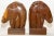 Vintage Hand Carved Wooden Art Deco Horse Head Bookends a Pair For Sale - Image 13 of 13