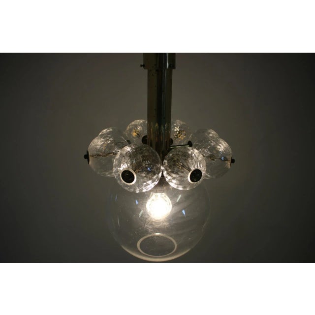 Mid-Century Pendant Lamp from Kamenický Šenov, 1970s For Sale - Image 4 of 8