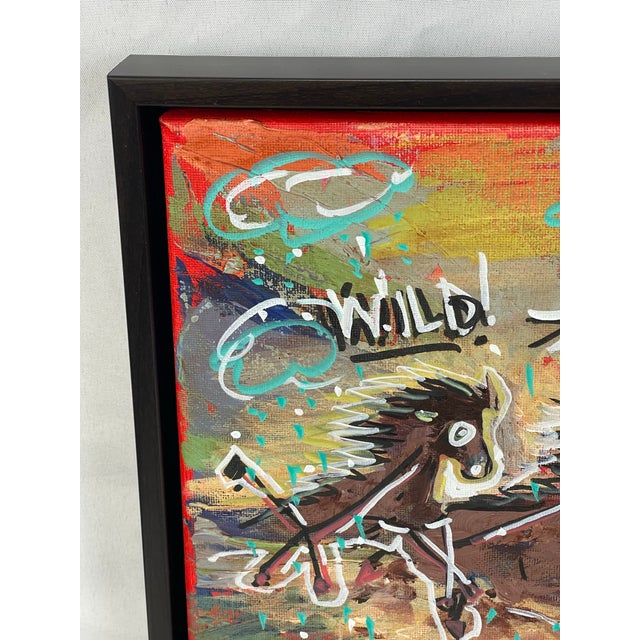 “Freedom” Basquiat-Style Neo-Expressionist Horse Painting, Original Art by Rebecca Williams For Sale - Image 10 of 10