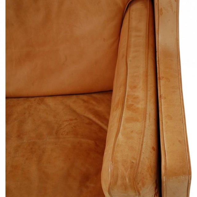 Kupe 2-Seater Sofa in Natural Leather by Børge Mogensen, 2000s For Sale - Image 10 of 18