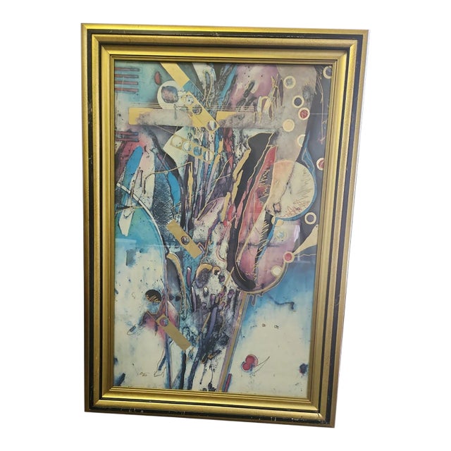 1990s Robert Kostuck Signed Embossed Screeprint - Strange Desires 2 For Sale