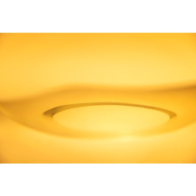 White Table Lamp in Transparent and Opal White Glass by Vistosi, 1974 For Sale - Image 8 of 9