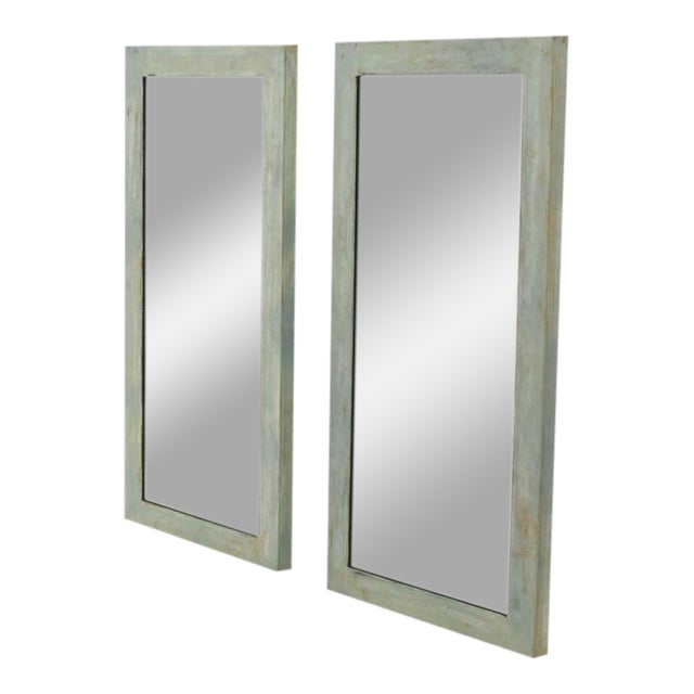 Mid Century Modern Heavy Patinated Metal L Profile Frames