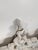White Large Rocaille Pediment in Stucco and White Patinated Carved Wood with Oculus For Sale - Image 8 of 10
