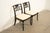 Baker Furniture Historic Charleston Regency Ebonized and Gold Gilt Side Chairs or Dining Chairs, Pair For Sale - Image 16 of 16