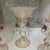 Murano Antique 1920-30s Venetian Murano Glass Garniture Set With Tazza and Candleholders- Set of 3 For Sale - Image 4 of 8
