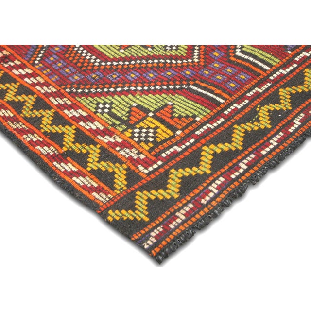 Traditional 1960s Turkish Kilim For Sale - Image 3 of 5