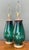 Mid-Century Modern Vintage Emerald Glass Table Lamps - Set of 2 For Sale - Image 3 of 14
