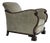 Danish Lounge Chair in Velour and Carved Oak, 1950s For Sale