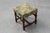 Louis XIII Walnut Ottoman with Floral Tapestry Seat, France, 1840 For Sale - Image 4 of 10
