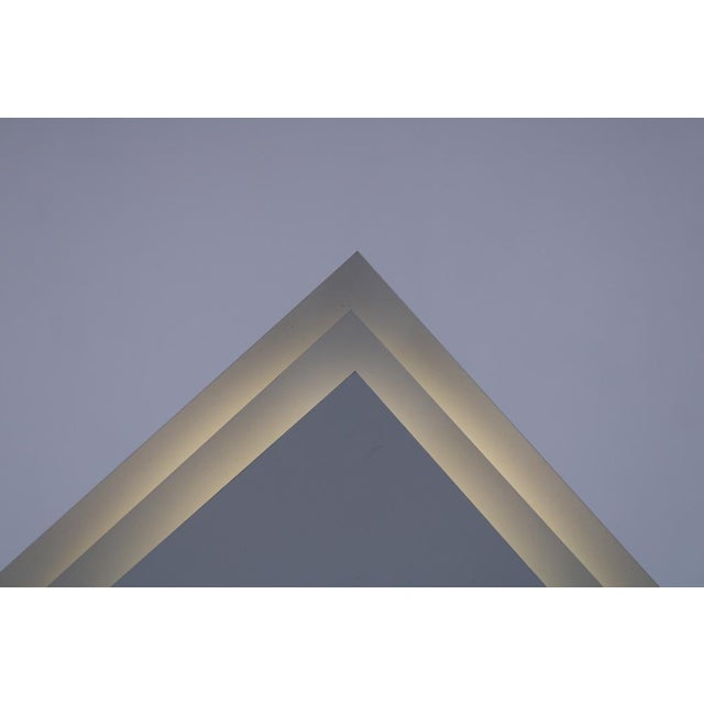 Postmodern Square Metal Wall Lamp from Lumiance, 1980s For Sale - Image 4 of 16