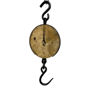 Antique Brass Salter Spring Balance Scale Model 20t With 100 Lb Capacity From England - Circa 1900