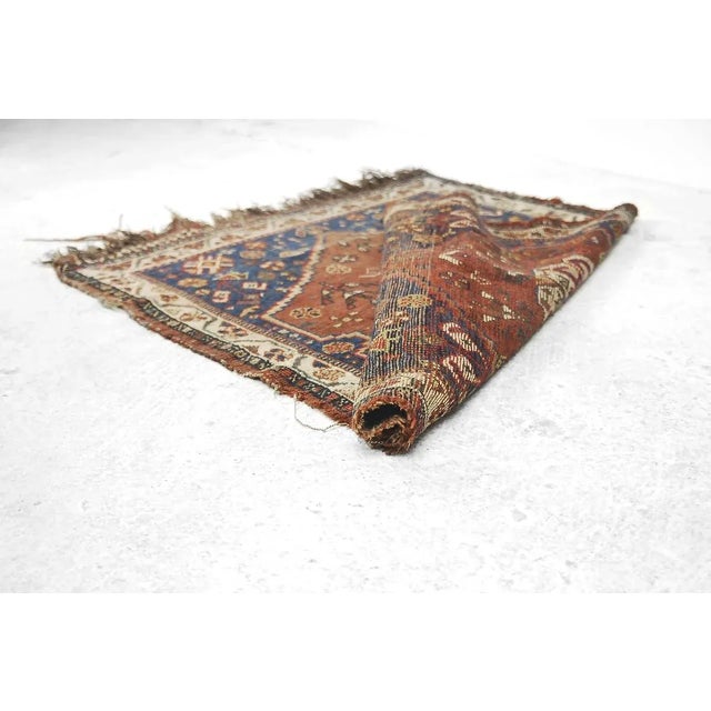 Antique Middle Eastern Hand-Woven Rug, 1880s For Sale - Image 13 of 18