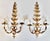 Mid 20th Century Italian Golden Gilt Tole Wall Sconces For Sale - Image 12 of 12