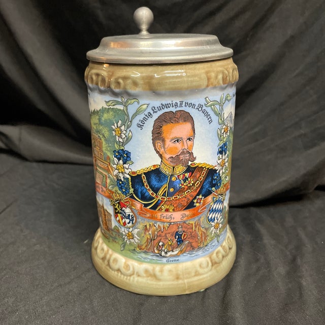 A fine stein celebrating one of Bavaria's most eccentric monarchs.