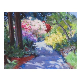 Late 20th Century Garden Walk Giclee Print For Sale