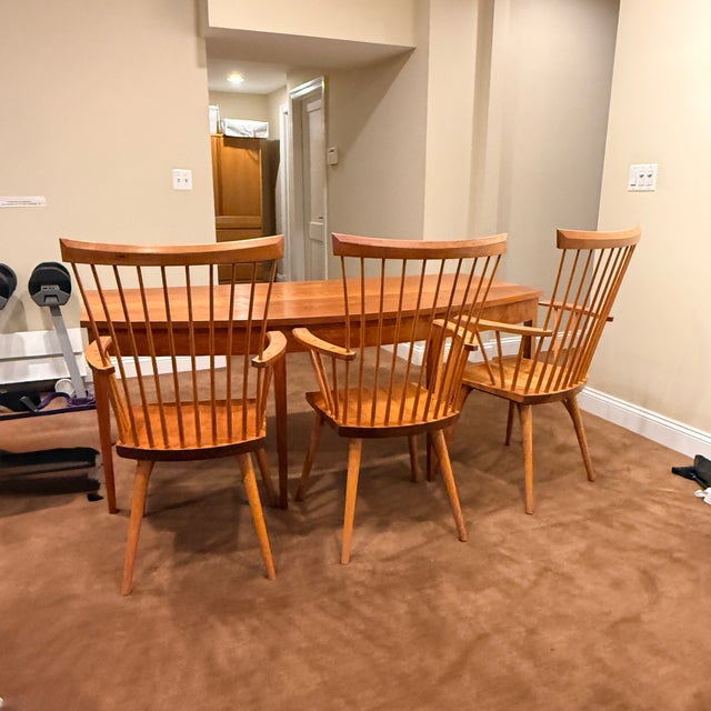 Wood Thos. Moser Eastward Arm Chair—Three Available For Sale - Image 7 of 11