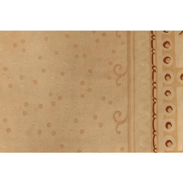 Antique 1880s French Aubusson Rug, Ivory Botanical Elegance For Sale In New York - Image 6 of 7