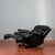 Reclining Black Leather Armchair For Sale - Image 18 of 18