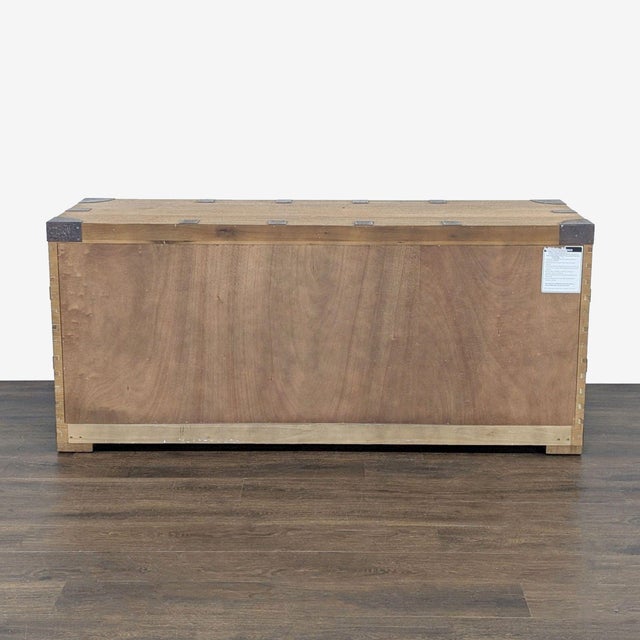 Restoration Hardware Industrial Wood 6-Drawer Dresser For Sale In San Francisco - Image 6 of 11