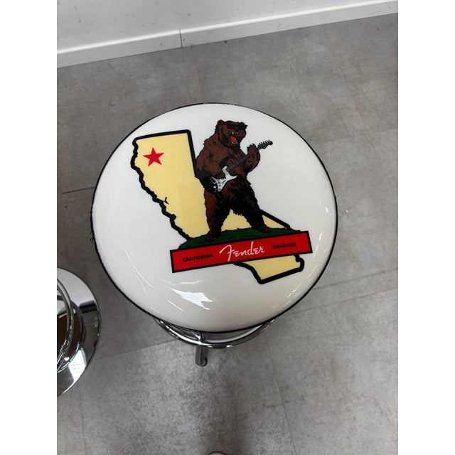 Fender Bar Table and Stools, Set of 3 For Sale - Image 3 of 6