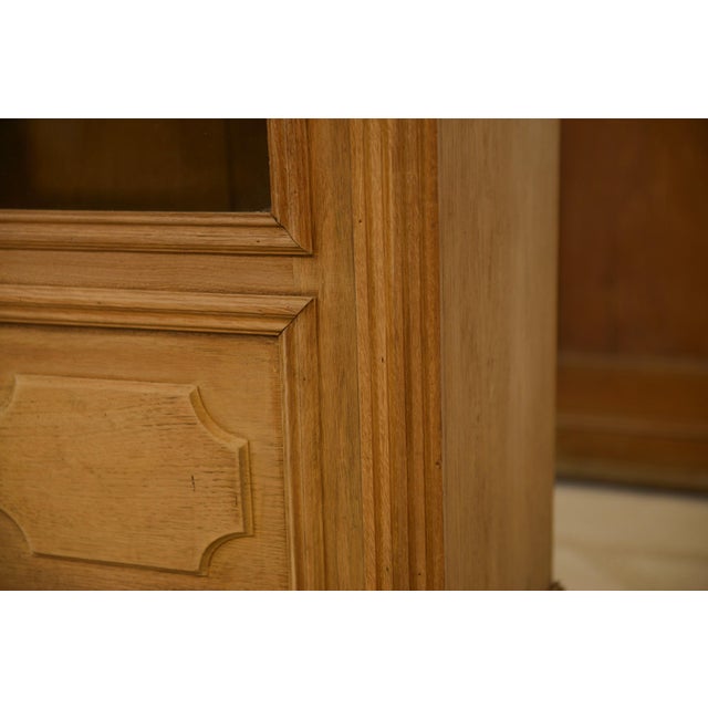 Vintage Display Cabinet in Raw Oak, 1950s For Sale - Image 6 of 11