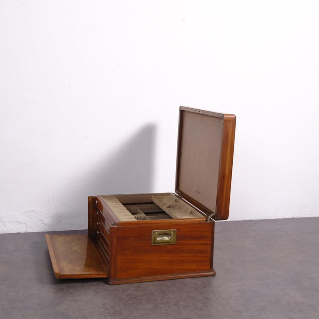Antique Art Deco Wooden Cutlery Chest, 1920s For Sale - Image 14 of 18