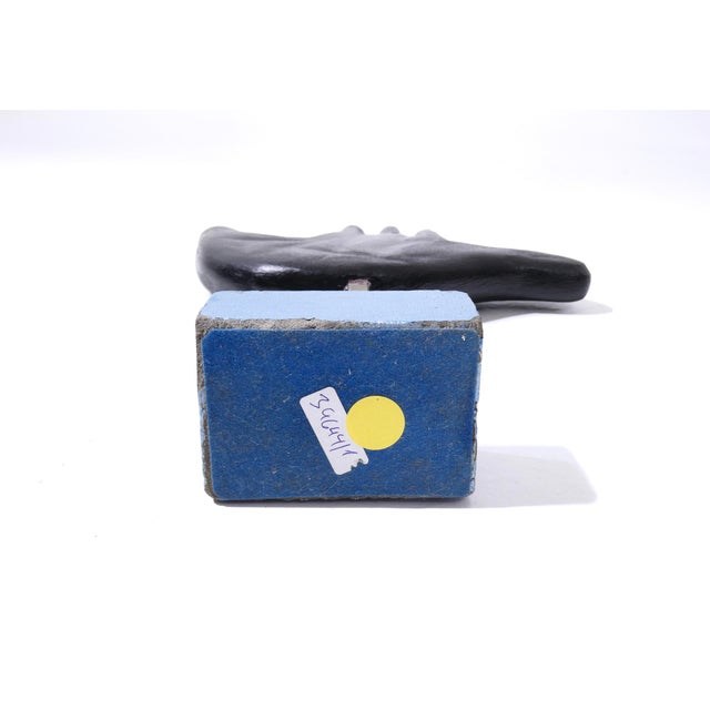 Black Le Corbusier, Sculpture, 1960s, Metal, Stone and Spruce For Sale - Image 8 of 11