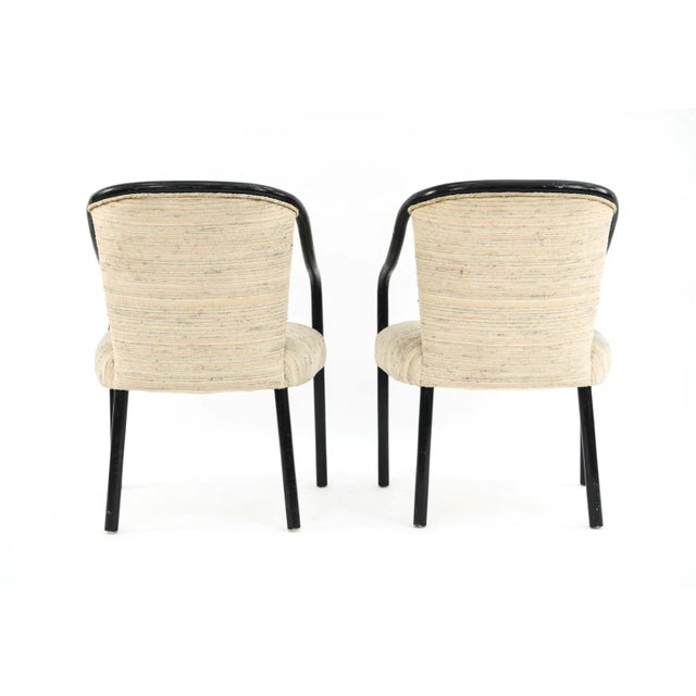 1980s Pair of Arm chairs Attributed to Ward Bennett Chairs for Brickel Associates For Sale - Image 9 of 11