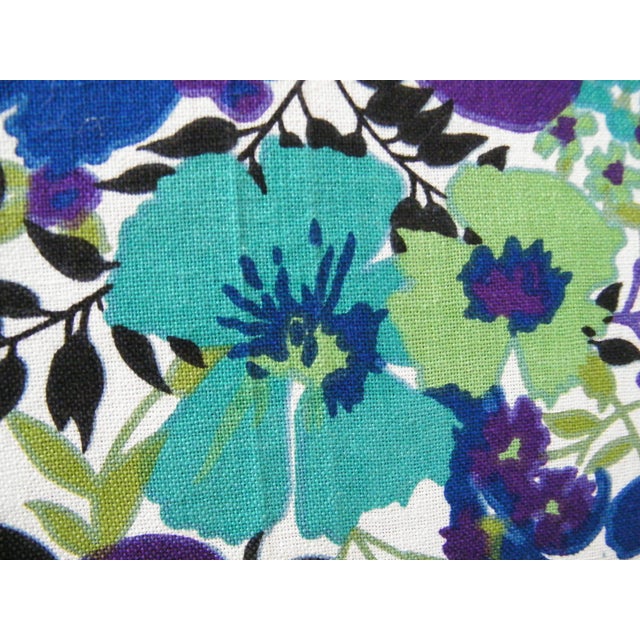 Vintage Floral Everfast Violet Fabric 1 Yard Chairish