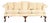 Ethan Allen Chippendale Carved Mahogany Upholstered Camelback Sofa For Sale