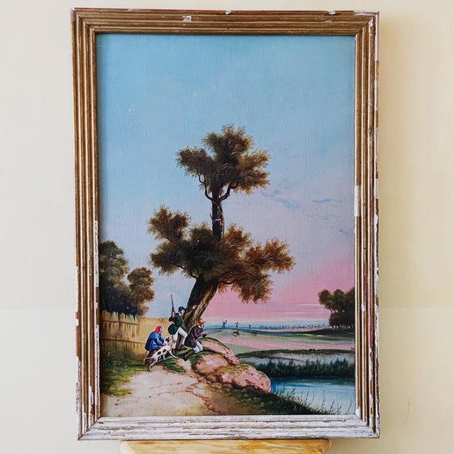 Unknown, Fox Hunting, 1800s, Oil on Canvas, Framed For Sale - Image 6 of 6