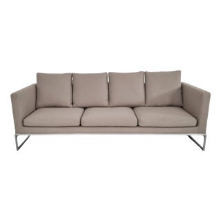 Tight Sofa in Stone Bouclé Upholstery by Antonio Citterio for B&B Italia For Sale