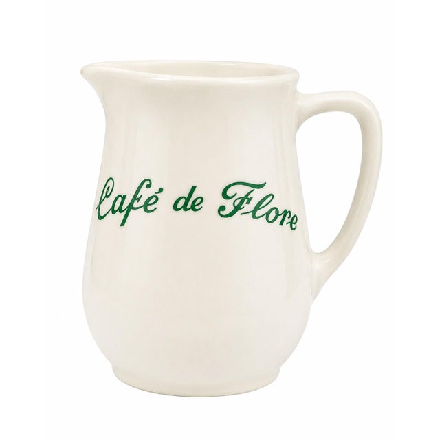 Cafe De Flore Paris France Restaurant Small Coffee Creamer Pitcher For Sale In Washington DC - Image 6 of 8