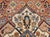 Vintage Persian Tabriz Area Rug, Hand-Knotted Wool, Heriz Geometric Pattern, Ivory & Red, 5x6 For Sale - Image 15 of 18