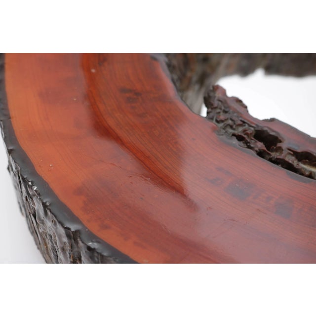 Wood Wall Mirror Cypress Tree Biomorphic Form For Sale - Image 7 of 10