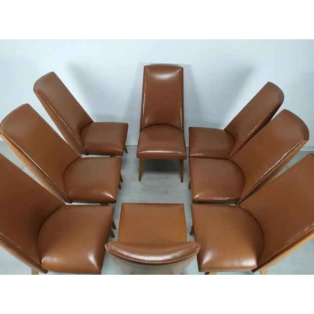 Leatherette Chairs, Set of 8 For Sale - Image 9 of 18