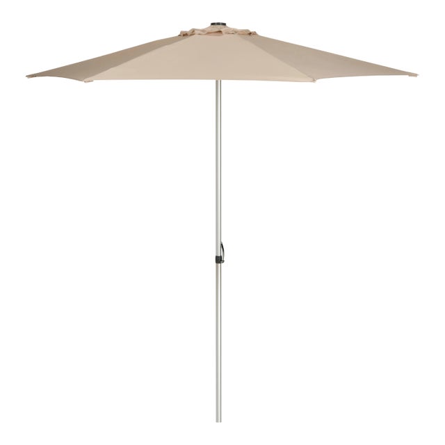 Resistant 9 Ft Easy Glide Market Umbrella in Beige For Sale