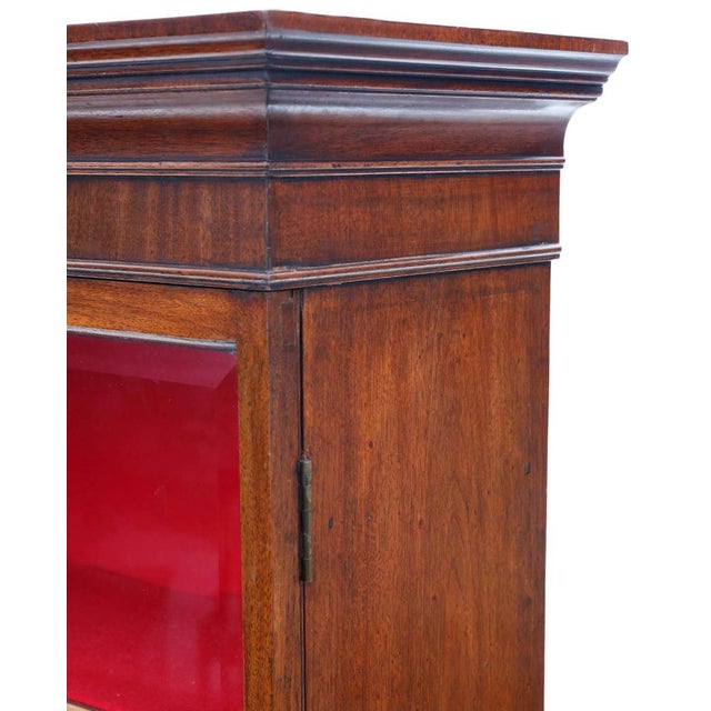 Large Antique Georgian Mahogany Bookcase For Sale - Image 4 of 8