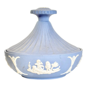 Vintage Wedgwood Jasperware – Pale Blue Trinket Box,