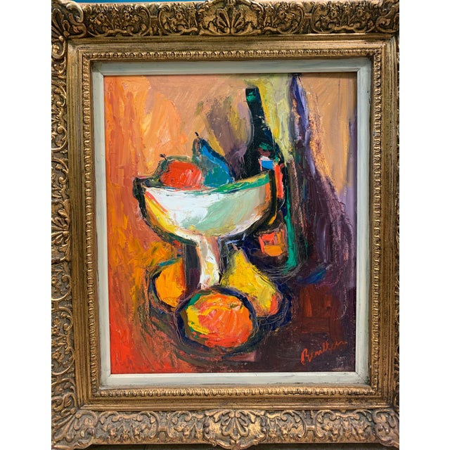 Burnt Orange 19th Century Still Life Signed Framed Painting For Sale - Image 8 of 8