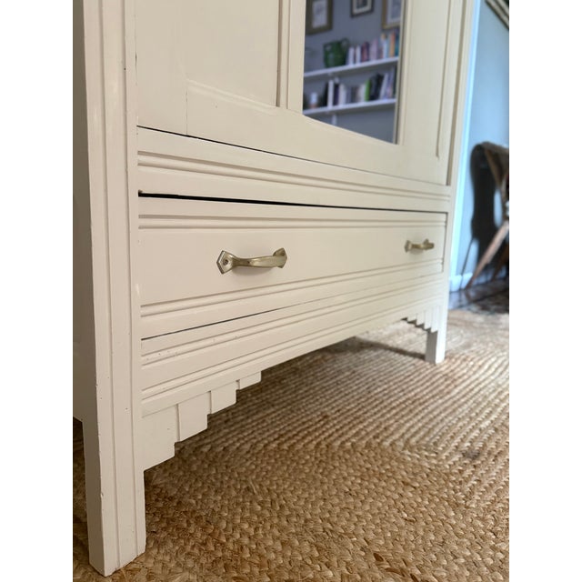 Parisian Art Deco Style Wooden Wardrobe, 1930s-1940s For Sale - Image 10 of 14
