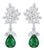 6.79 Carat Certified Colombian Minor Emerald Diamond Removable Drop Earrings Pt For Sale
