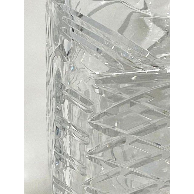 Crystal Cut Whiskey Decanters attributed to Atlantis, Set of 2 For Sale - Image 5 of 8